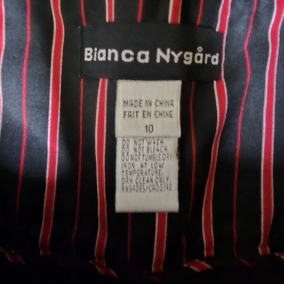 Bianca Nygard Corpcore Black Embroidered A-line Size 10 Midi Skirt Classic - Picture 7 of 7